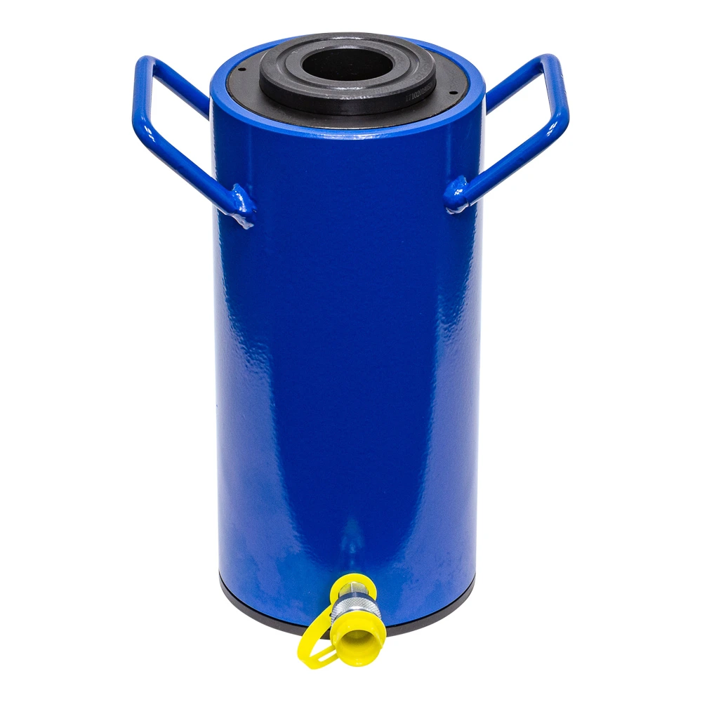 Siłownik hydrauliczny przelotowy 60t skok 150mm aluminiowy