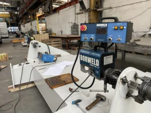 Read more about the article Boring holes for port crane components – production in Swidnica, 6 details in 5 days | BORWELD