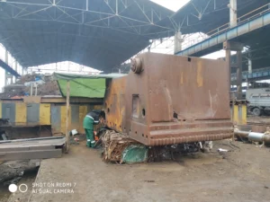 Read more about the article Regeneration of the BA1642 press axle – installation of bronze bushings